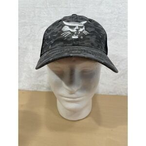 Bobcat Merchandise Black Gray Camo Trucker Hat Cap Embroidered Logo Mesh Back